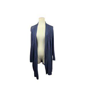 August Silk Womens Open Front Cardigan 1X